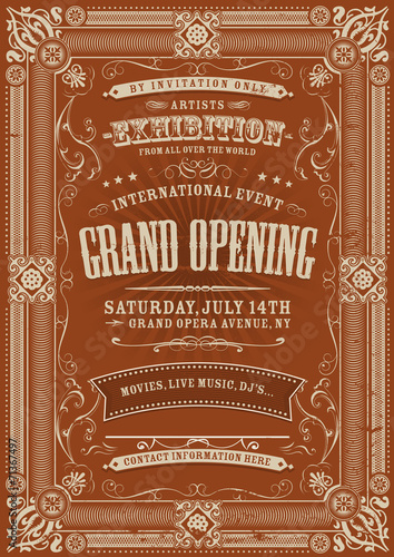 Vintage Invitation Background