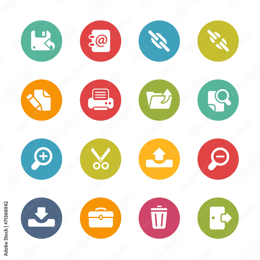Inteface Icons -- Fresh Colors Series Inteface Icons -- Fresh Colors Series