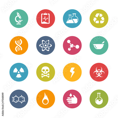 Science Icons -- Fresh Colors Series