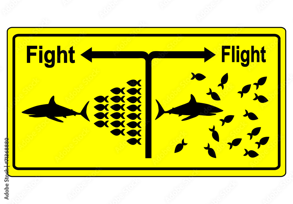 Fight or Flight Concept Stock Illustration | Adobe Stock