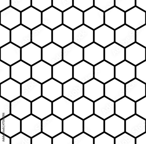A seamless hexagonal pattern