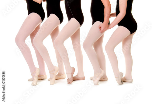 Ballet Student Legs in Unison