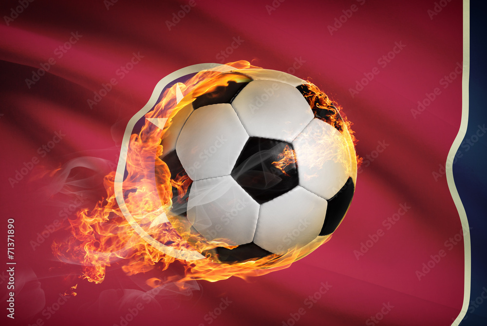 Fototapeta premium Soccer ball with flag on background series - Tennessee
