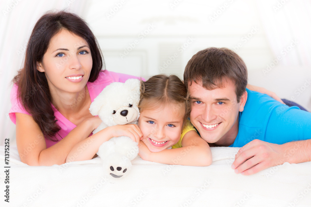 Happy family at home Happy family at home