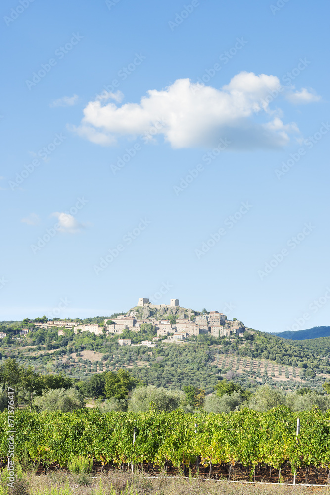 Fototapeta premium View to Montemassi Tuscany