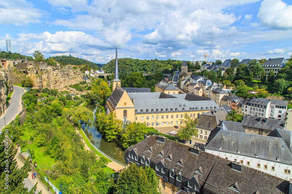 A view of a Luxembourg buildings