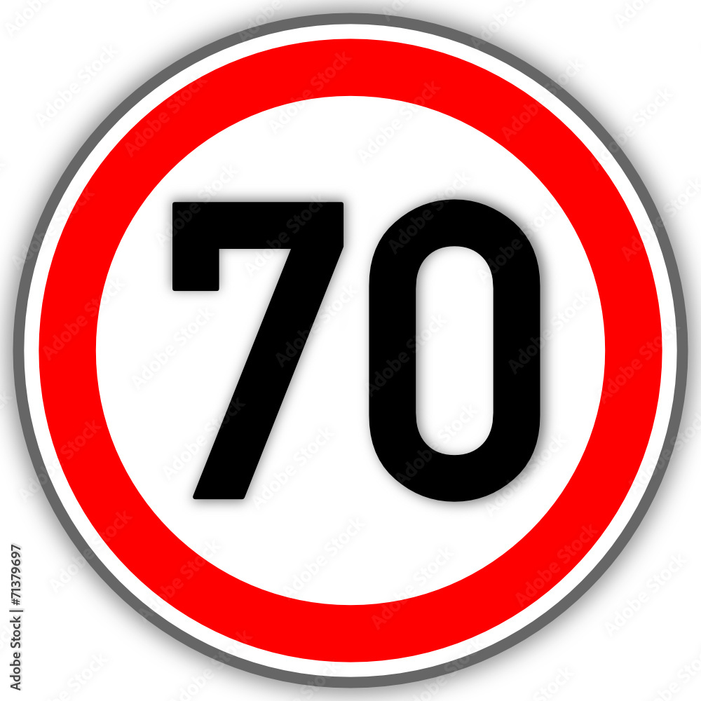 Tempolimit Verkehrszeichen 70 #141010-svg05 Tempolimit Verkehrszeichen 70 #141010-svg05