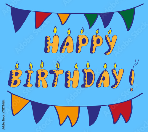 inscription happy birthday