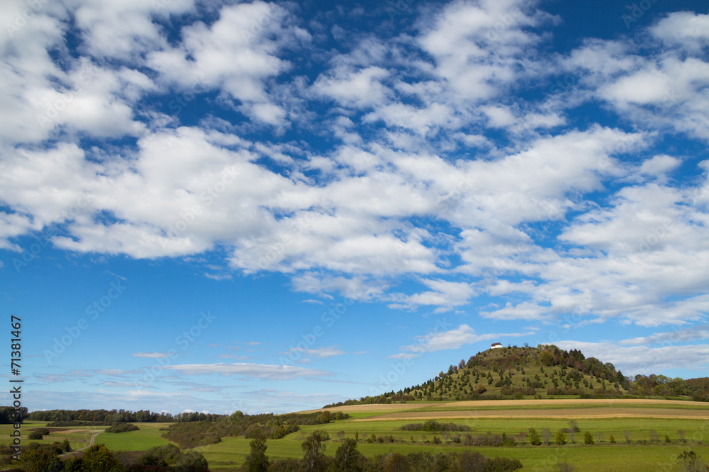 hill in Germany (Kornbühl), landscape, sky hill in Germany (Kornbühl), landscape, sky