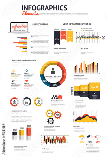 Big set of infographic elements