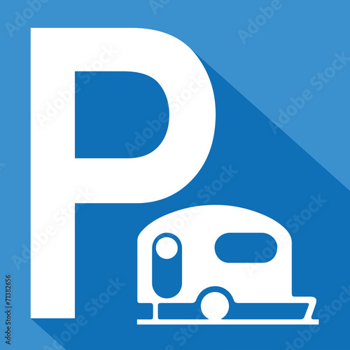 Logo parking caravane.