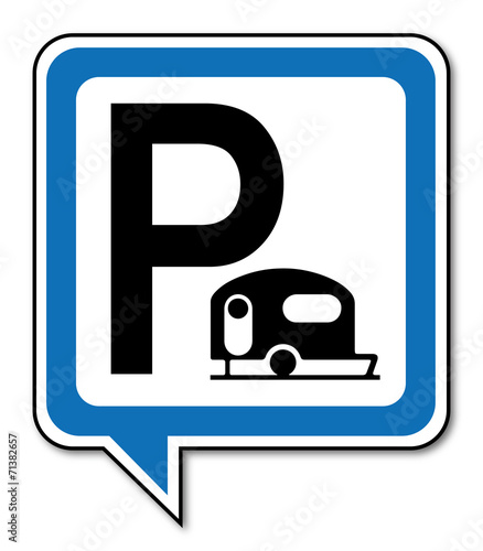 Logo parking caravane.