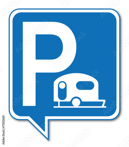 Logo parking caravane.