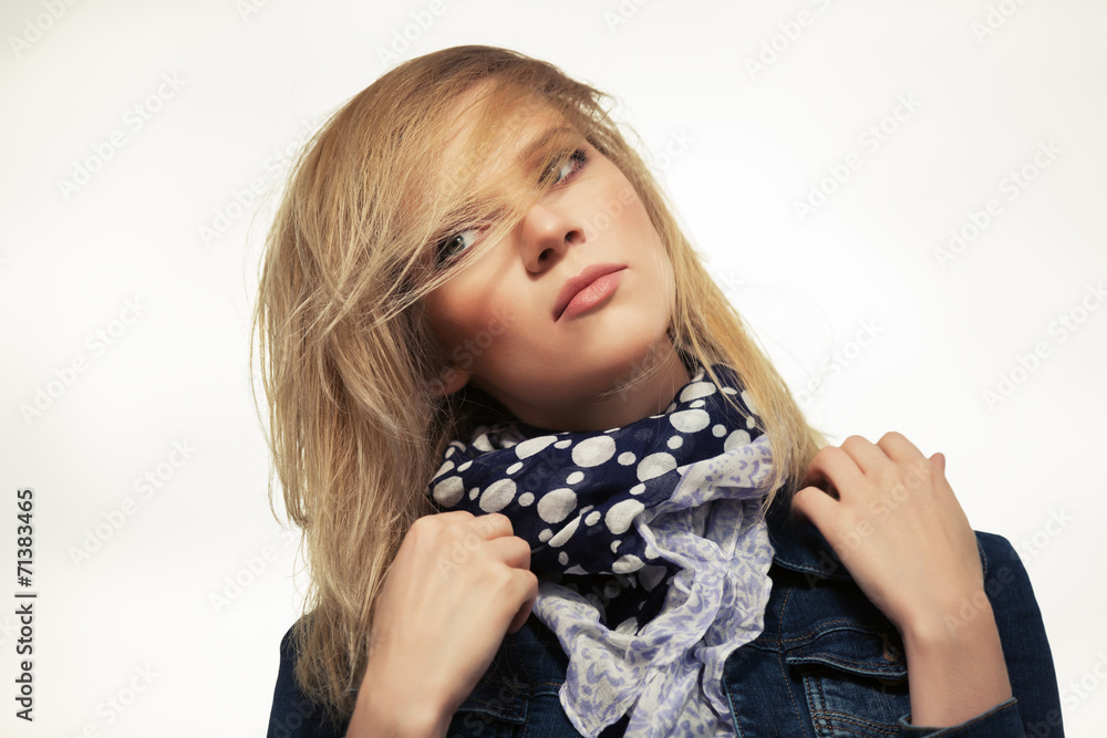 Portrait of young fashion woman outdoor Portrait of young fashion woman outdoor