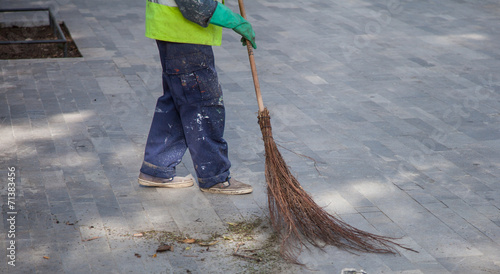 Old Fashioned Tree Branch Broom
