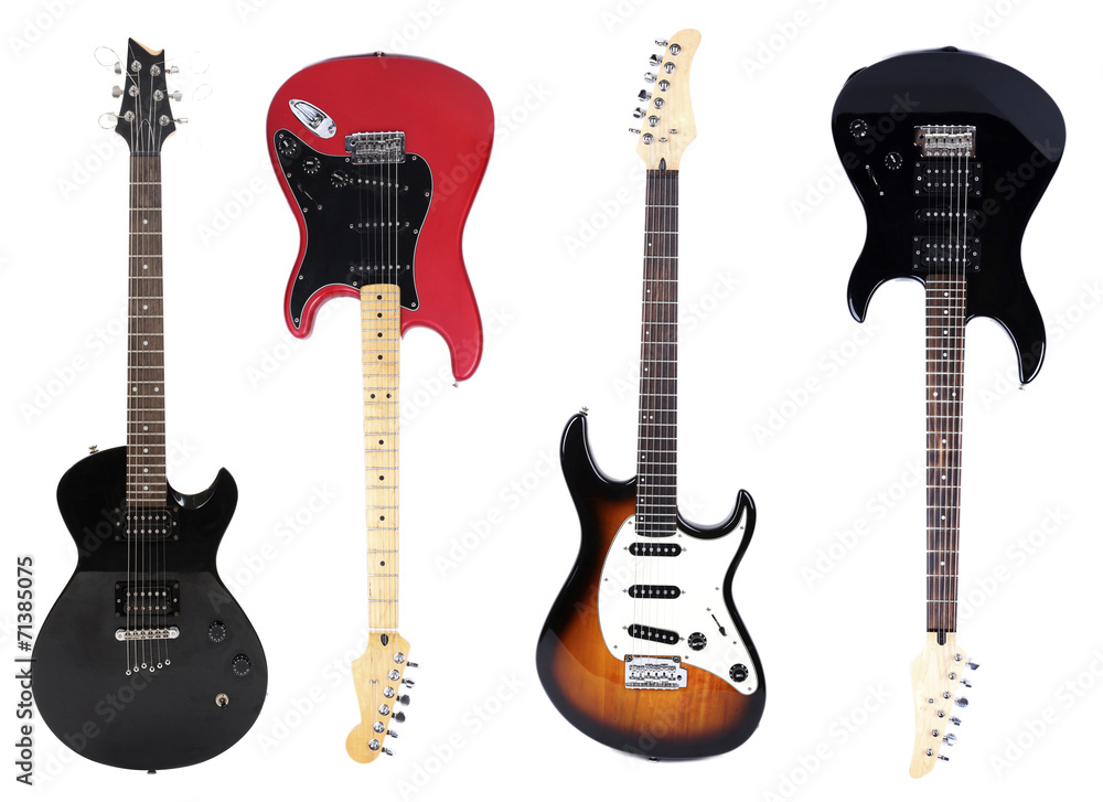 Obraz premium Collage of modern guitar