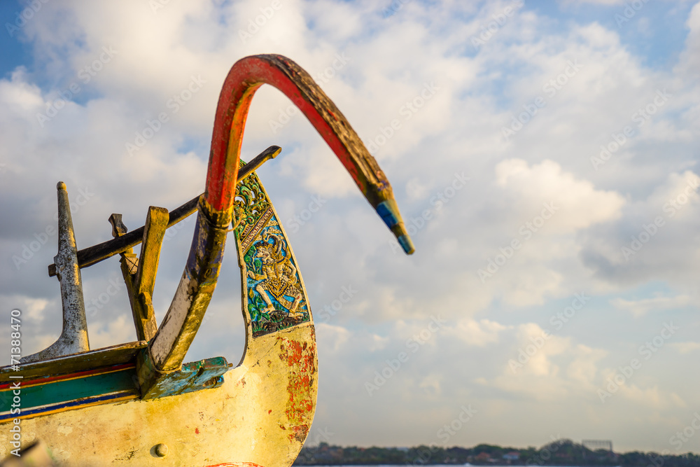 Fototapeta premium Bali boat detail