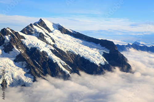 Mount cook with sea of mist