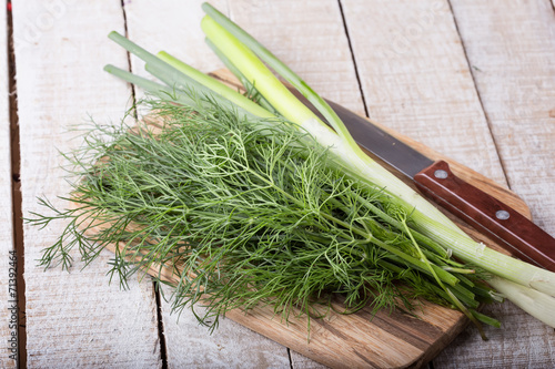 Fresh organic dill