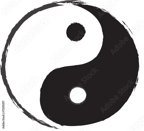 Yin Yang Symbol Drawing