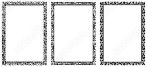 Vector Floral Vintage Frames