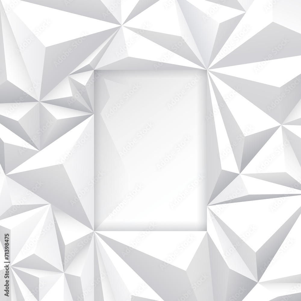 Obraz premium White vector geometric background.