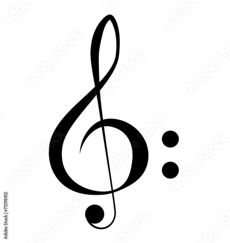 Treble Clef vector