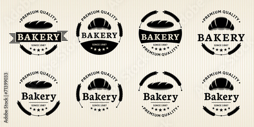 Vector Bakery Labels