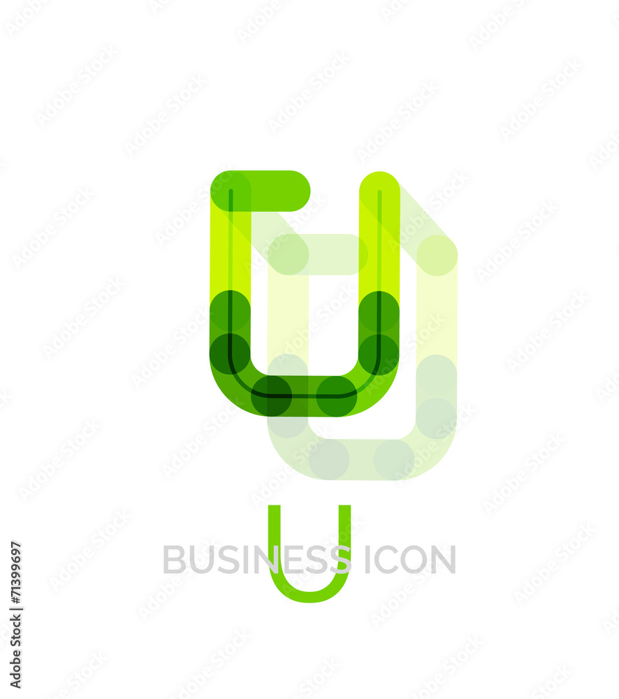 Minimal U font or letter logo design Minimal U font or letter logo design