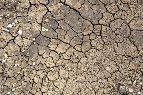 texture of cracked earth