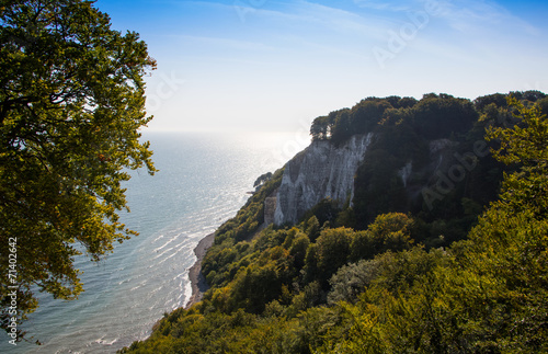 Rocks on island of Ruegen in Germany photo