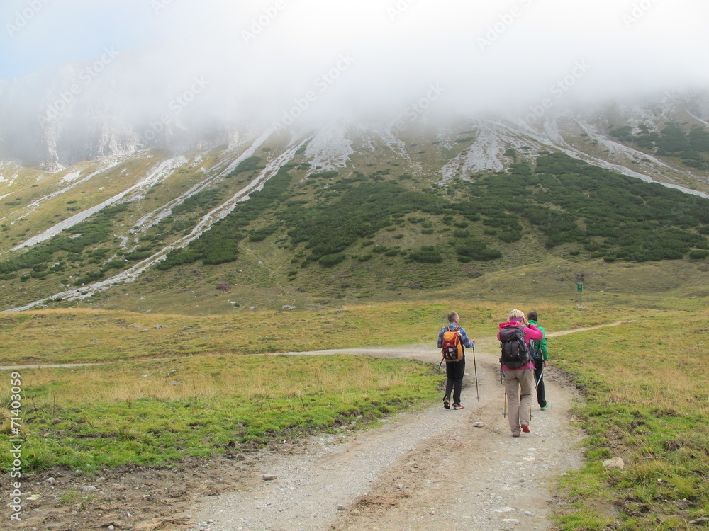 Obraz premium wanderroute