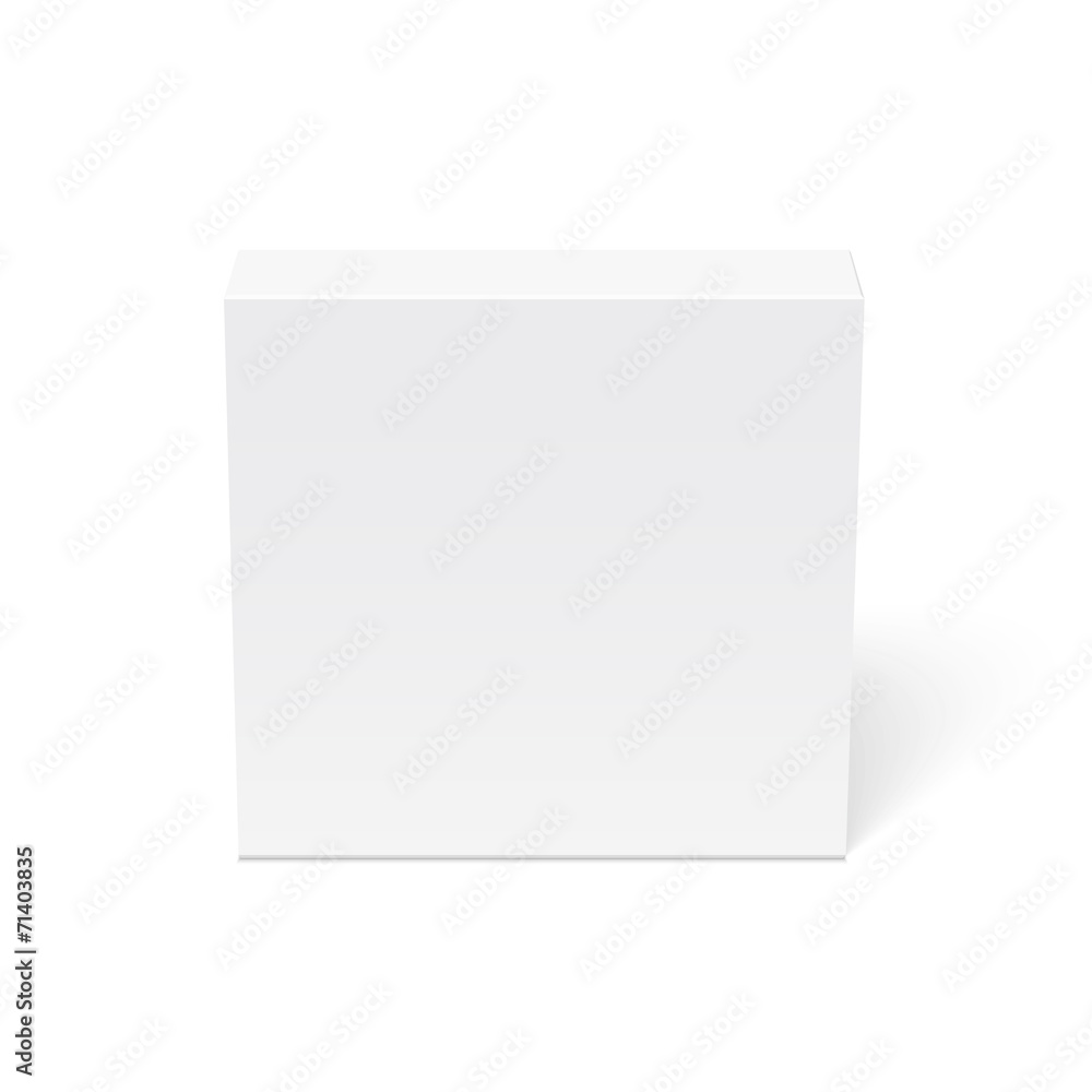 Blank box isolated on white background Blank box isolated on white background