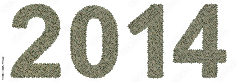 number 2014 made of old and dirty microprocessors number 2014 made of old and dirty microprocessors