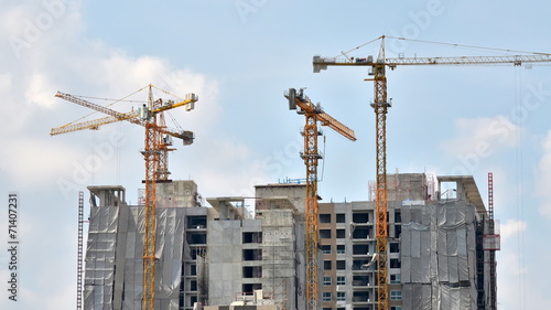 Building Under Construction in Bangkok, Thailand, Timelapse vide