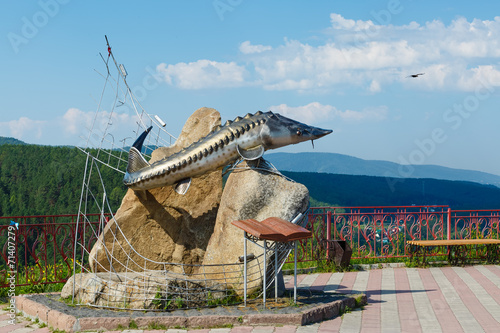 Valokuva Viewing Krasnoyarsk monument fish