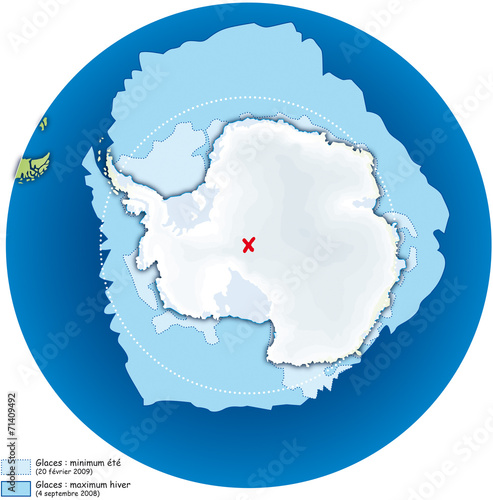 Pôles - Antarctique 3 - Extension des glaces