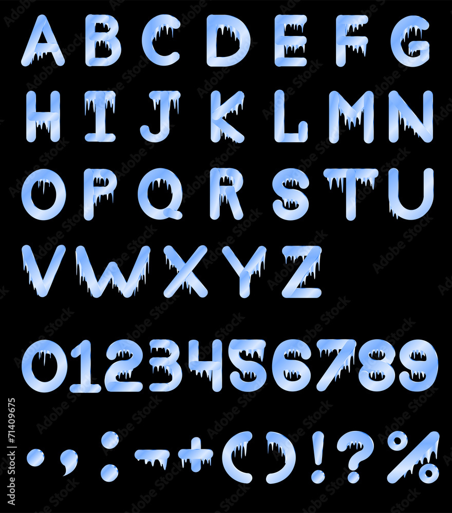 ice alphabet ice alphabet
