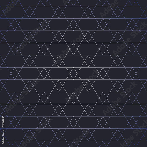 Repeating geometric tiles with triangles. Vector seamless
