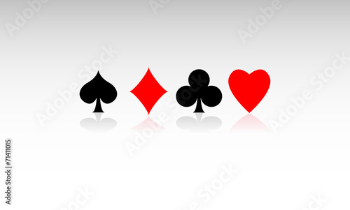 simboli, semi, poker, carta