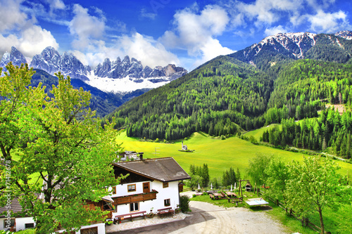 Alpine scenery - Dolomites, Val di funes