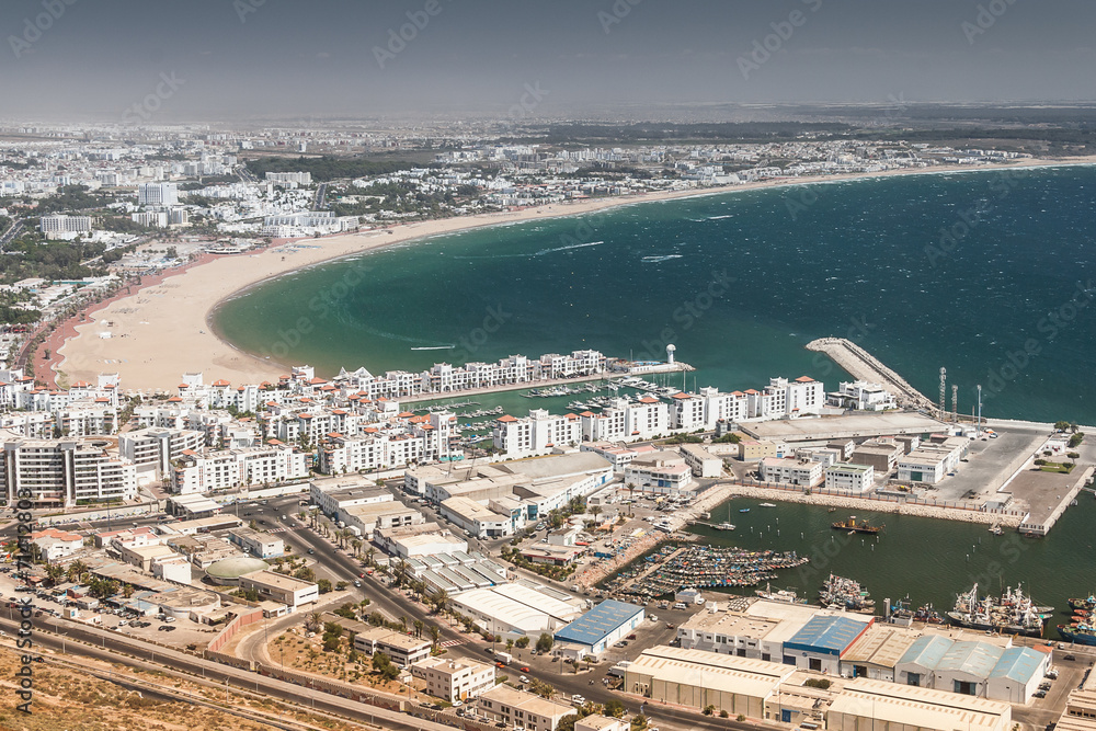 Fototapeta premium City view of Agadir, Morocco