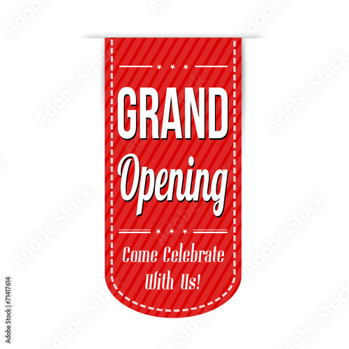 Grand opening banner design