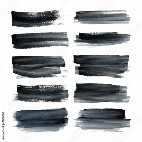 Set of watercolor stains.
