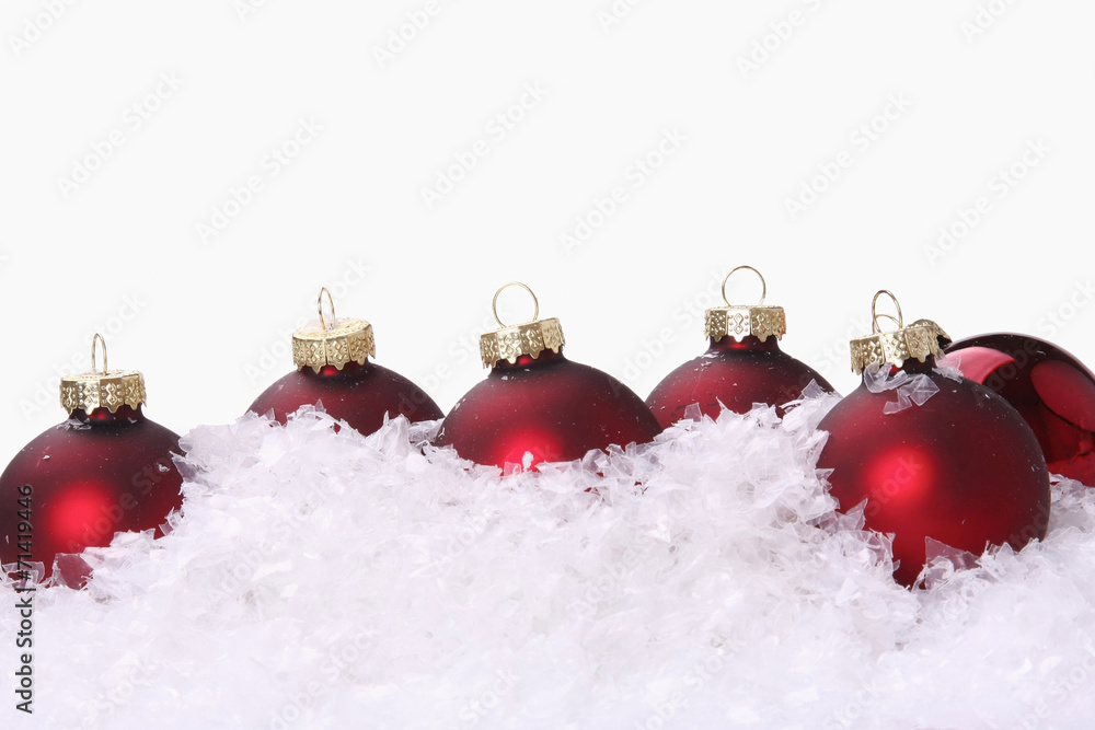Red christmas balls Red christmas balls