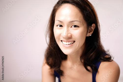Asian chinese girl smiling sweetly