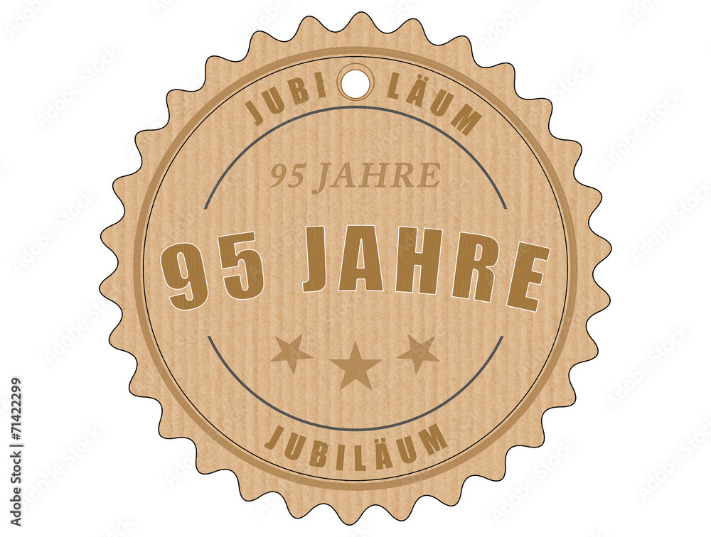 Fototapeta premium je95 JubiläumsEtikett 95 - vintagedesign - 95 Jahre - g1995