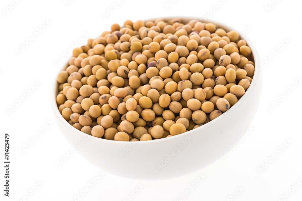 Soybean isolated on white background Soybean isolated on white background
