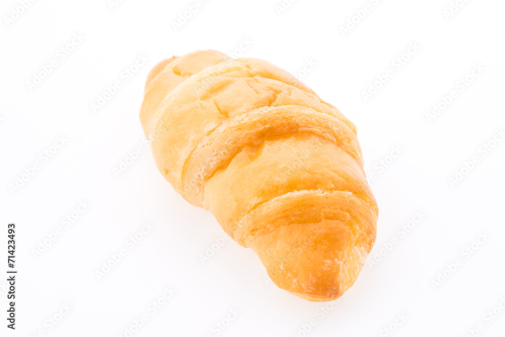 Croissant bread isolated on white background Croissant bread isolated on white background