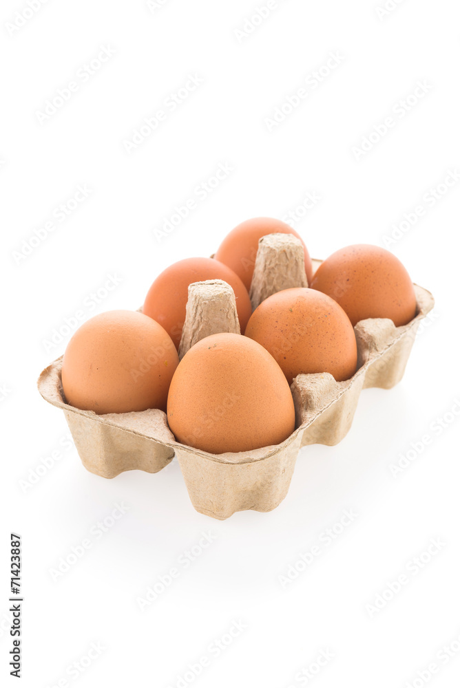 Eggs isolated on white background Eggs isolated on white background